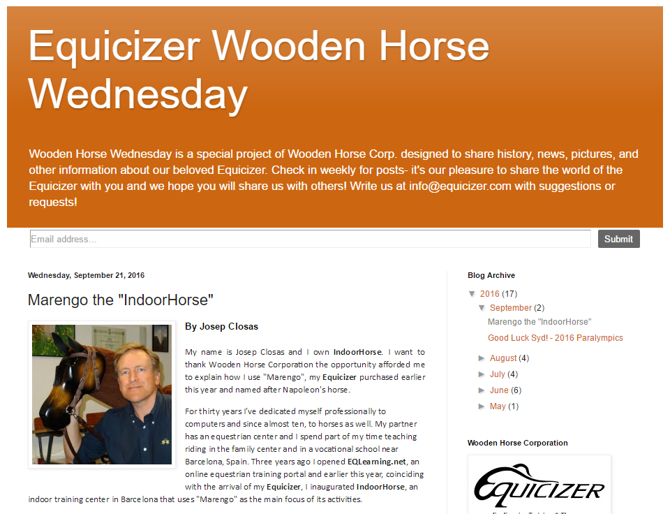 IndoorHorse on Equicizer Wooden Horse Wednesday